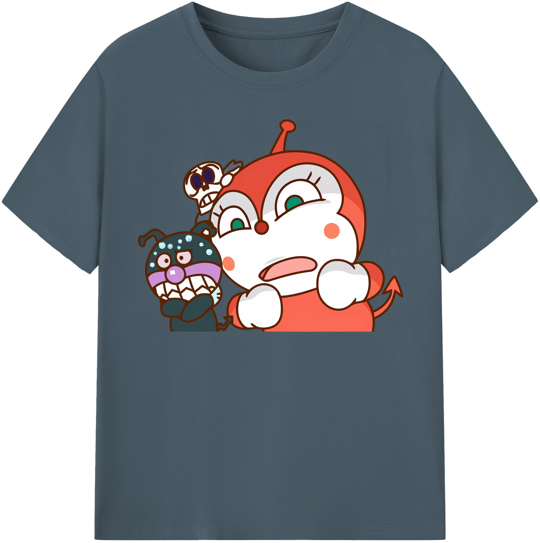 （画像用） アンパンマン Anpanman 綿100％半袖Tシャツ（フロントプリント）